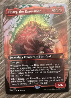 Ilharg, the Raze-Boar (Anime Borderless) M Ravnica Remastered #429 NM Normal - Image 1