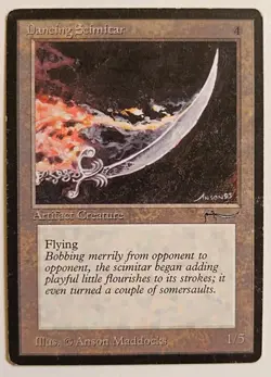 MTG | Arabian Nights | 1 x Dancing Scimitar | Magic The Gathering - Image 1