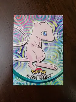 LP! 2000 Pokemon MEW #151 Topps Blue Logo TV Animation Series 3 - Image 1