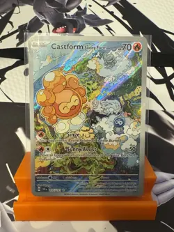 Castform Sunny Form 195/191 - POKEMON SURGING SPARKS - ILLUSTRATION RARE - NM - Image 1