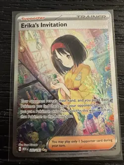 Pokemon Tcg Erika’s Invitation 203/165 Special Illustration Rare Nm 151 - Image 1