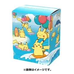 Pokemon TCG Deck Case Box Flying & Surfing Pikachu Pokemon Center Japan Original - Image 1