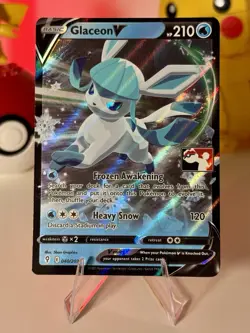 Pokemon Glaceon V Prize Pack Series Ultra Rare Holo 040/203 210 HP - Image 1