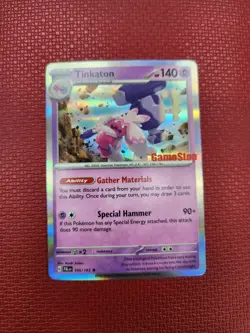 Pokemon Tinkaton 105/193 Paldea Evolved GameStop Stamped Holo NM - Image 1