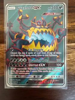 Guzzlord GX 105/111 Ultra Rare Crimson Invasion Pokemon Holo Near Mint - Image 1