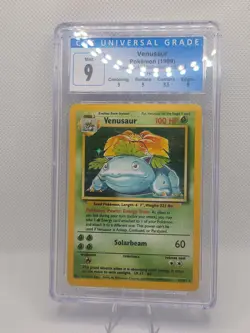Pokemon 1999 Venusaur Holo Unlimited Base Set PSA 9 - Image 1