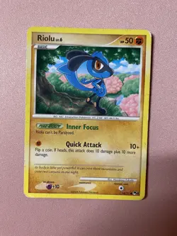Pokemon Pop Series 8 - 16/17 Riolu lightly damaged - Image 1