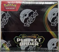 Pokemon TCG Mega Evolution Perfect Order Booster Box Sealed In Hand - Image 2