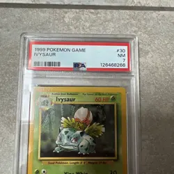 1999 POKEMON BASE SET UNLIMITED #30 IVYSAUR PSA 7 - Image 3