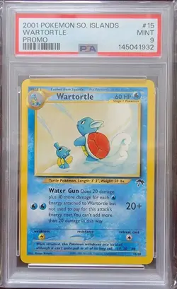 PSA 9 Wartortle 15/18 2001 Pokemon Southern Islands Collection Mint WOTC Promo - Image 1