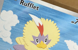 2025 Scarlet & Violet Series - Black Bolt Rufflet Illustration Rare #154 DAMAGED - Image 3