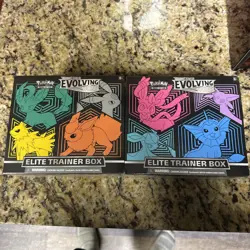 2 SEALED Pokemon Evolving Skies SET TCG BOTH ARTWORKS ETB Elite Trainer Box NEW - Image 1