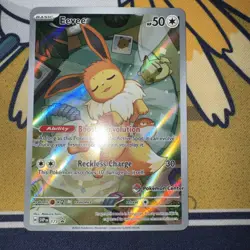 Pokemon TCG Eevee 173 Holo Promo Prismatic Evolutions Sealed Pokemon Center - Image 1