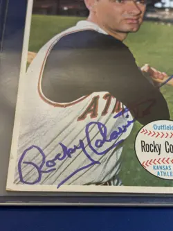⚾ 1964 Topps Giants Baseball Base Card #9 Rocky COLAVITO - Autographed ⚾ - Image 2