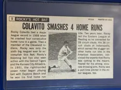 ⚾ 1964 Topps Giants Baseball Base Card #9 Rocky COLAVITO - Autographed ⚾ - Image 3