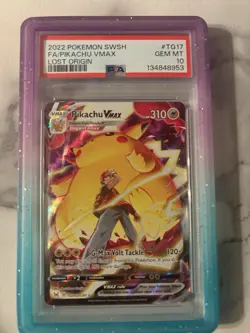 Pikachu VMAX PSA 10 English Pokemon Card TG17/TG30 Lost Origin 2022 Alt Art - Image 1
