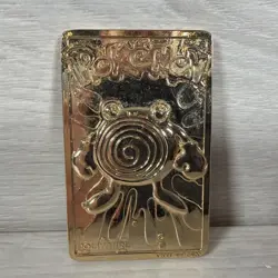 Pokemon 1999 23k Gold Plated Trading Card Burger King Promo POLIWHIRL - Image 1