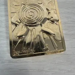 Pokemon 1999 23k Gold Plated Trading Card Burger King Promo POLIWHIRL - Image 2