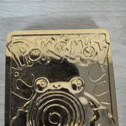 Pokemon 1999 23k Gold Plated Trading Card Burger King Promo POLIWHIRL - Image 4