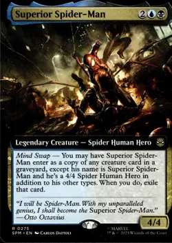 Superior Spider-Man - Rare Extended Art 0275 - Marvel's Spider-Man MTG TCG Card - Image 1