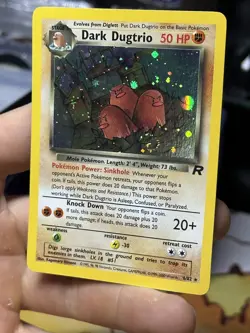 #2 Dark Dugtrio 6/82 Team Rocket 2000 SWIRL Holo Rare WOTC Pokemon Card TCG - Image 4