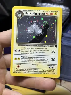 #3 Dark Magneton 11/82 Team Rocket 2000 SWIRL Holo Rare WOTC Pokemon Card TCG - Image 3