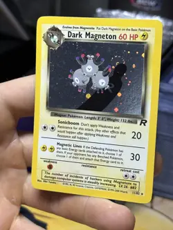 #3 Dark Magneton 11/82 Team Rocket 2000 SWIRL Holo Rare WOTC Pokemon Card TCG - Image 4