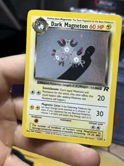 #3 Dark Magneton 11/82 Team Rocket 2000 SWIRL Holo Rare WOTC Pokemon Card TCG - Image 5