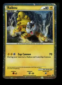 Raikou HGSS19 Black Star Promo 2010 Holo Rare Pokemon Card TCG - Image 1