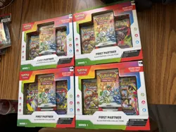 4x First Partner Illustration Collection Series 1…30th Anniversary Pokemon Cards - Image 1