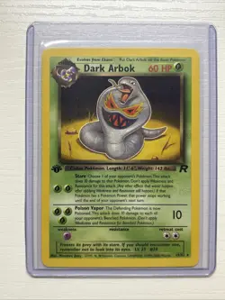 Dark Arbok - 19/82 - Pokemon Team Rocket 1st Edition Rare Card WOTC NM - Image 1