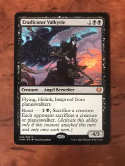 Eradicator Valkyrie MTG Magic the Gathering Card NM Near Mint Kaldheim KHM - Image 1