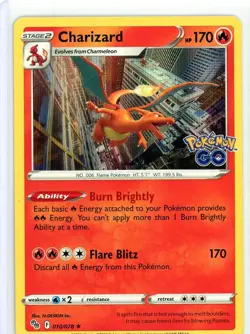 Charizard 010/078 Holo Rare Pokemon GO Set Card NM - Image 1