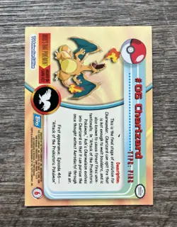 Pokemon Card Charizard #06 Topps Series - Image 2