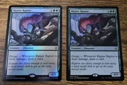 2x Ripjaw Raptor - 1 Foil, 1 Reg - Rare - NM - MTG Ixalan ⚔B&B - Image 1