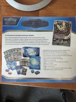 ✅Pokemon TCG Stellar Crown Pokemon Center Exclusive Elite Trainer Box ETB NEW - Image 2