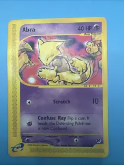 Pokemon TCG Abra 93/165 Expedition Base Set E-Reader Common Card - Image 1