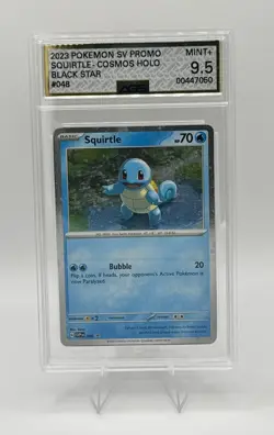 Squirtle #48 2023 Pokemon SV Black Star Promo Cosmos Holo AGS Mint 9.5 - Image 1