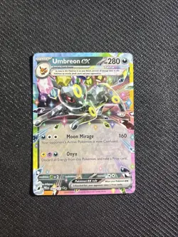 Pokemon Umbreon ex 060/131 Sv: Prismatic Evolutions Double Rare Holo EX Card TCG - Image 1