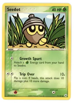 Seedot 71/101 EX Hidden Legends Pokemon Card - Image 1