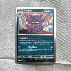 Pokemon Gengar Holo Promo GameStop 130 HP Stage 2 050/088 Mind Jack - Image 1