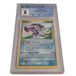 POKEMON SUICUNE CGC 8 NM/Mint Holo 2005 Black Star Promos Card #30 Hypno Wave - Image 1