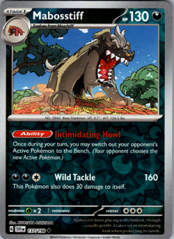 Mabosstiff 137/198 Scarlet & Violet Reverse Holo Pokemon TCG NM - Image 1