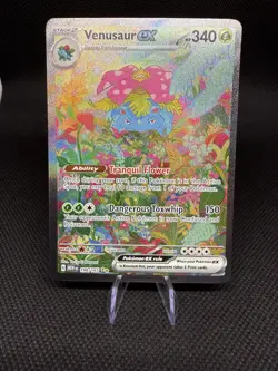 Venusaur EX 198/165 Scarlet & Violet 151 Special Illustration Rare Pokemon TCG - Image 1