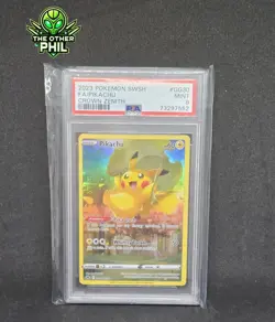 PIKACHU 2023 Pokemon SWSH Crown Zenith #GG30 FA PSA 9 MINT - Image 1