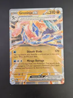 Pokemon TCG - Greninja ex 106/167 Sv06: Twilight Masquerade Holo - Image 1