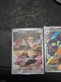 Pokemon 2 Illustration Rare Lot - Spearow 151/132 & Team Rocket Raticate 202/182 - Image 2