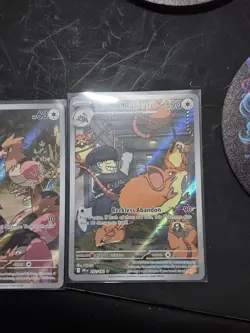 Pokemon 2 Illustration Rare Lot - Spearow 151/132 & Team Rocket Raticate 202/182 - Image 3