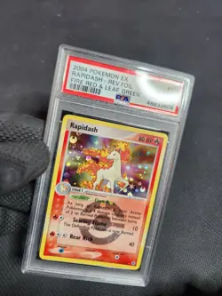 2004 Pokemon ex Fire Red Leaf Green Rapidash Reverse Foil Holo 13 Graded PSA 8 - Image 3