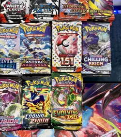 Pokemon Mystery Lot $50+ Guaranteed Value, 3–7 Sealed Packs + Hit! *Read Desc* - Image 3